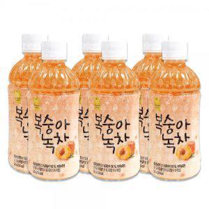 복숭아 녹차 340ml 6개 (반품불가)