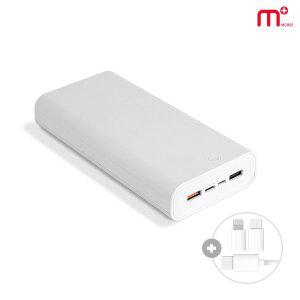 MPLUS 9V 12V 30W PD 고속 충전 대용량 보조배터리 (30000mAh) M-300Q