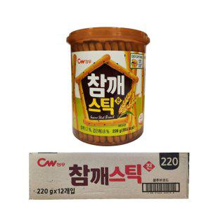 청우 참깨스틱 진 220g 12개 1박스 과자 맛있는 간식