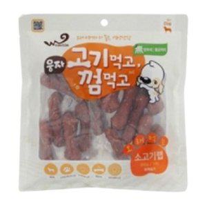 강아지 웅자 고기껌 소고기랩 200g 1P 애견 육포 간식