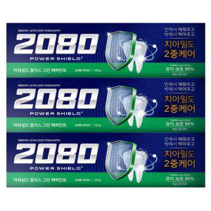 2080 파워쉴드 그린페퍼민트 140g X 3개