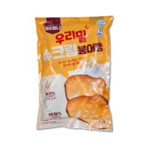 (냉동) 우리밀 슈크림 붕어빵 500g (50g X 10개입)