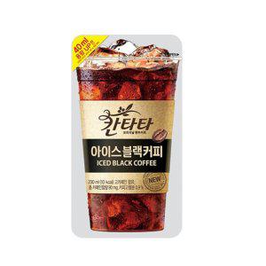 음료수 칸타타 파우치 아이스 블랙커피 230ml 1BOX 10팩