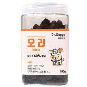 강아지 간식 닥터도기 오리 400g 1P 노즈워크 트릿