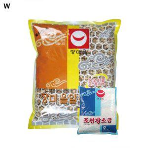 장마을 된장만들기 세트 알메주1kg+장소금460g (반품불가)