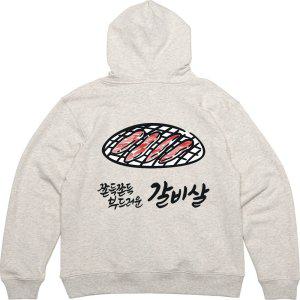 후드티 뒷면 프린트티셔츠 고기집 갈비살