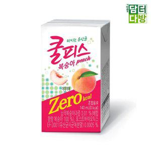 동원 쿨피스팩 제로 복숭아 140ml x 24 x 2