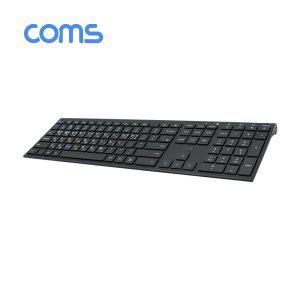 Coms 슬림형 블루투스 키보드 V3.0 Black