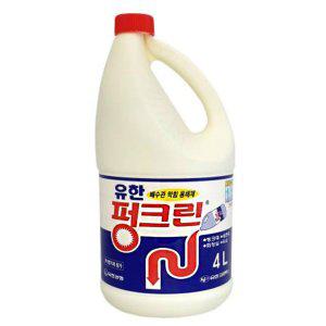 배수관막힘 용해제 대용량 유한 펑크린4L 세정 살균제