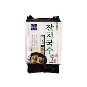 가공식품 잔치국수 가는소면 3kg 4ea 1BOX 면사랑