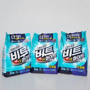 라이온 비트 더화이트 5kg 리필형 파우치 (겸용) 3개