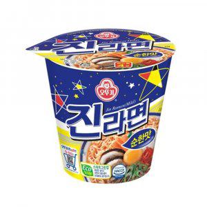 봉지라면 컵라면 오뚜기 진라면순한맛소컵 x 6입 (반품불가)