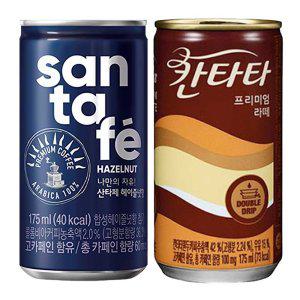 산타페 헤이즐넛 175ML+칸타타 라떼 (60캔구성)