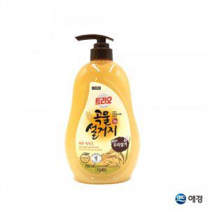 트리오 곡물설거지 우리쌀겨 주방세제 750mL 용기 1EA