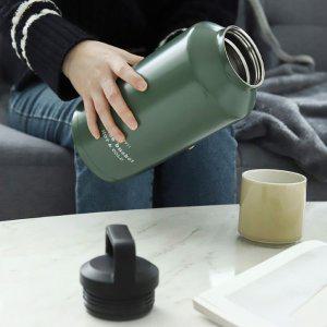 코멕스 스텐 손잡이 보냉 보온병 밀리터리 그린 540ml