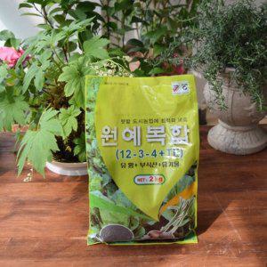 유황 부식산 유기물비료 복합 2Kg(12-3-4 TE)