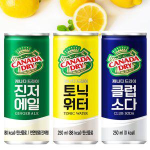 캐나다드라이 진저에일 토닉워터 클럽소다 250ml30can