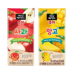 미닛메이드 조이 195ml 사과x32팩+망고x32팩