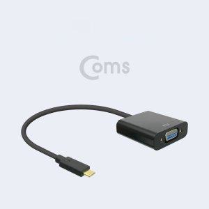 USB 3.1 Type C to VGA Audio(Aux)변환 컨버터 오디오