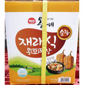 업소용 식당 식자재 사조 옹가네 재래식 된장 14kg