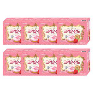 크라운 산도 딸기 크림 치즈 323g 8개 1Box 간식