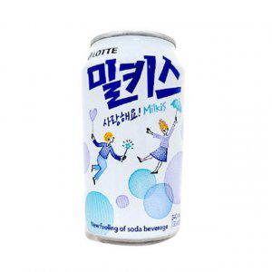 밀키스 340ml 24개 1Box 음료수 캔 탄산 음료