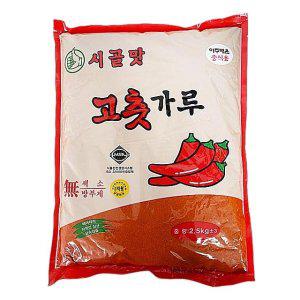 시골맛 아주매운 중식용 고추가루 2.5kg 2개