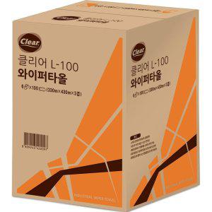 광진산업 광진 클리어와이퍼 화이트 L-100 100매 와이퍼타올