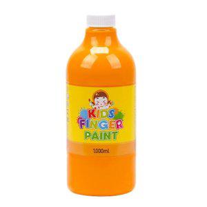 키즈맘아트 미술놀이 핑거페인트 1000ml 낱색(주황색)