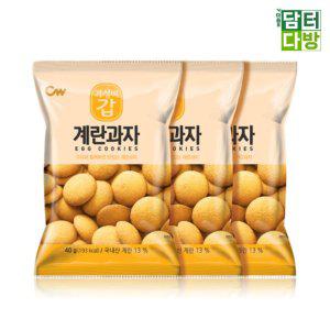 청우식품 계란과자 120g(40g x 3번들) X 6개