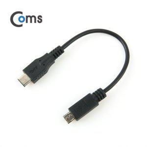 Coms USB3.1 젠더(TypeC)Micro 5P(M) C(M) 15cm Black