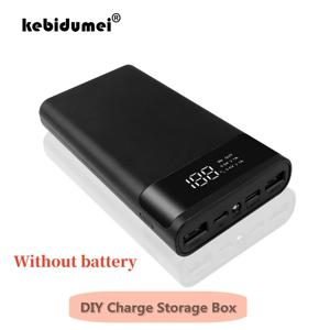 18650 DIY 충전 파워 뱅크 케이스 보관함, 20000mAh 듀얼 USB C 타입 파워 뱅크 쉘 케이스, 배터리 미포함, 아이폰 샤오미