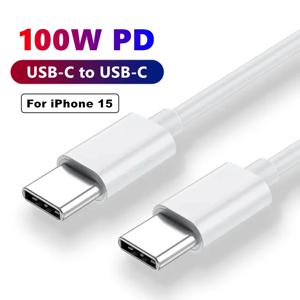 USB C에서 C 타입 고속 충전 케이블, 아이폰 15 플러스 16 프로 맥스, 삼성 화웨이 아너, 샤오미 포코 USB-C 충전기 케이블, 100W PD