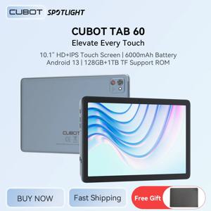 Cubot TAB 60, 2024 새로운 Android 태블릿, 옥타 코어, 8GB RAM(4GB+4GB 확장), 128GB ROM, 10.1인치 HD+ 화면, 6000mAh 배터리, GPS, OTG, WiFi 6, 블루투스, 학생용 태블릿, tablet android