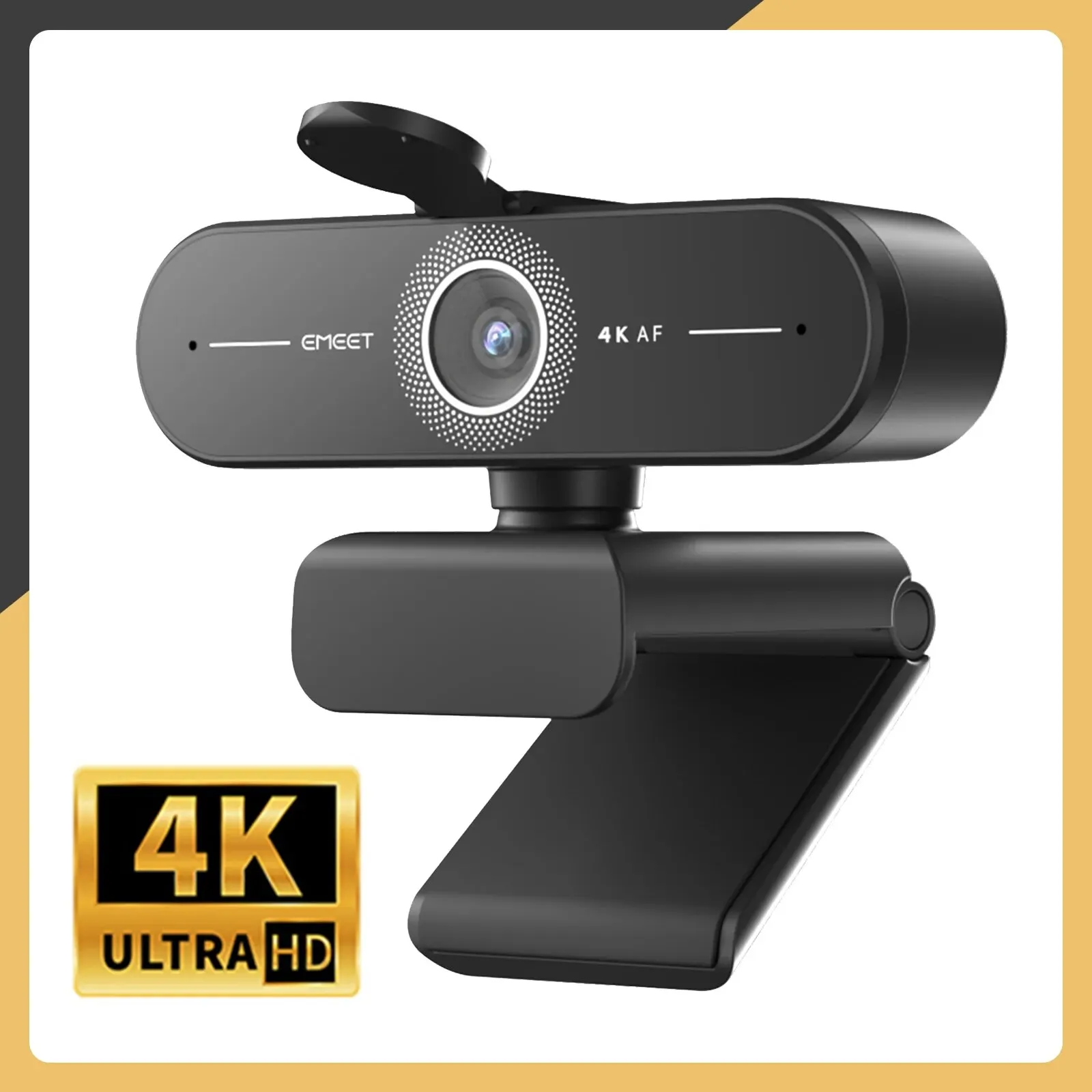 자동 초점 USB 컴퓨터 카메라, 거실 화상 통화 및 회의용, 4K 웹캠, 1440P, 2K 웹 카메라, 1080P EMEET C60E