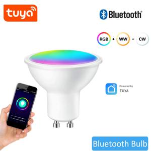 GU10 블루투스 램프, 투야 스마트 전구, RGB 220V, 스마트 LED 전구, 9W