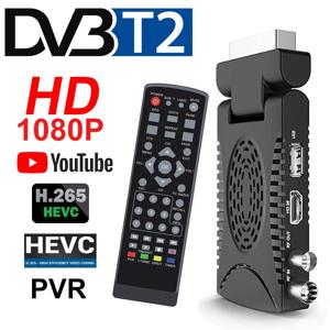 미니 DVB-T2 Scart EPG 셋톱박스, H.265 HD 디지털 DVB T2 스페인 TDT 유럽 지상 TV 리시버, HEVC 265 1080p HD 디코더