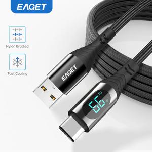 Eaget USB C타입 고속 충전기 케이블, 샤오미, 삼성, 맥북, 아이패드, 휴대폰 코드, 아이폰 15, PD 66W