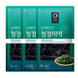 청정원 남해안산 청정미역 50g 3개