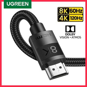 Ugreen-HDMI 2.1 초고속 8K/60Hz 4K/120Hz 케이블, 샤오미 미 박스 PS5 HDMI 분배기 케이블 HDMI 돌비 비전 48Gbps HDMI