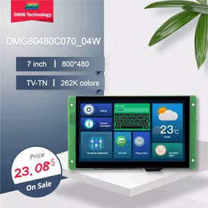 DWIN TFT LCD 디스플레이 모듈, 정전식 저항성 TTL RS232 상업용 스마트 스크린, 아두이노 DMG80480C070_04W 용, 7 인치 800x480