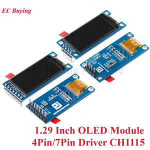 아두이노용 OLED 모듈, OLED LCD LED 디스플레이 모듈, IIC SPI 인터페이스, CH1115, 1.29 인치, 1.29 인치 12864 스크린, 흰색 128x64