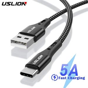 USLION-5A usb-c 타입 데이터 케이블, 삼성 S10 S20 샤오미 미 11 용