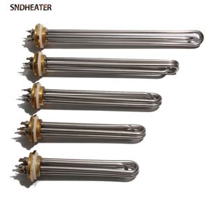 SNDHEATER 산업용 침수 온수기 저항, 히터 요소 파이프, 110V, 220V, 380V, DN32, DN40, DN50