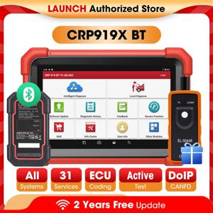 새로운 LAUNCH X431 CRP919X BT OBD2 스캐너, 자동차 진단 도구, CANFD DOIP ECU 코딩 OBDII 전문 스캔, 무료 배송