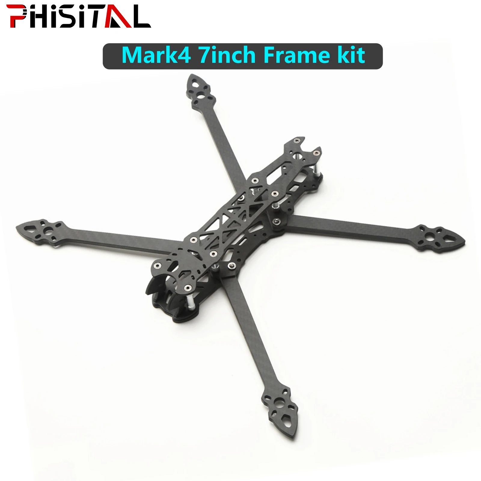 FPV 레이싱 드론 쿼드콥터 프레임 키트, Mark4 7 인치 295mm, 5mm 암, 3K 탄소 섬유, 7 인치, 프리스타일 DIY 부품