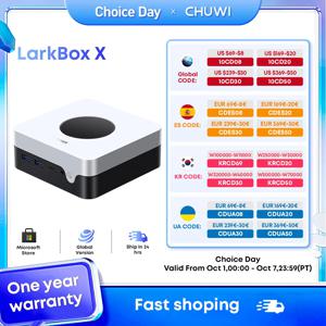 CHUWI LarkBox X N100 미니 PC 인텔 게임 PC UHD 그래픽, 12 세대 인텔 프로세서, 12GB RAM, 512GB SSD, WiFi 6 데스크탑 컴퓨터용