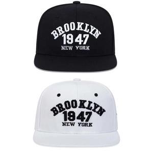 BROOKLYN 1947 자수 패스트볼 모자, 패션 힙합, 남성 여성 야구 모자, 스냅백 모자, 성인 야외 캐주얼 태양 모자