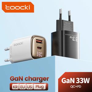 Toocki GaN USB C 타입 충전기, 디지털 디스플레이 고속 충전, 아이폰 15, 14, 13, 12, 삼성 갤럭시 S23, S22, 샤오미, 33W