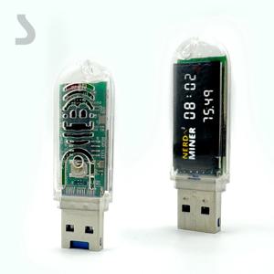 럭키 마이너 V3 USB BTC 솔로 마이너 미니 74KH/S 홈 사일런트 USB 비트코인 마이너 미니 asic 마이너 LV03 복권 마이너 BTC 마이너